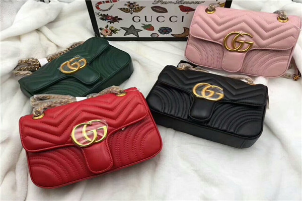 gucci双g链条包真假