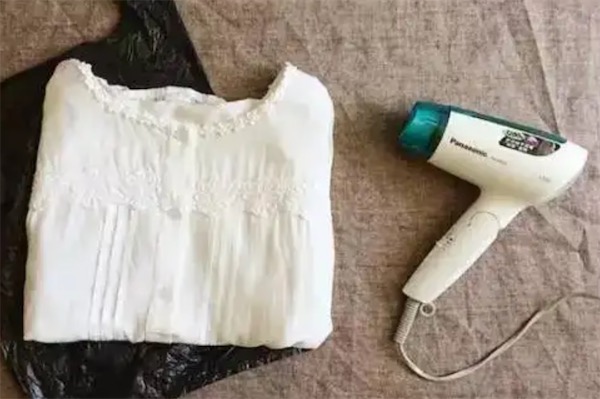 吹风机把衣服吹黄可以直接洗掉吗