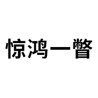 惊鸿一瞥