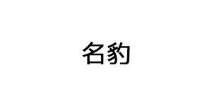 名豹