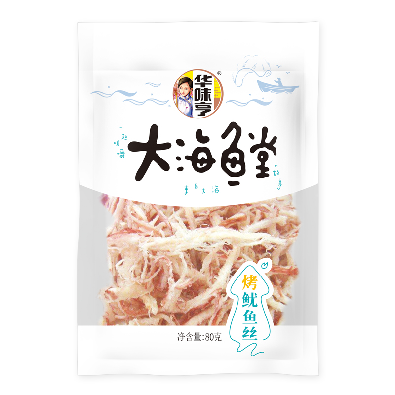 华味亨 烤鱿鱼丝80g