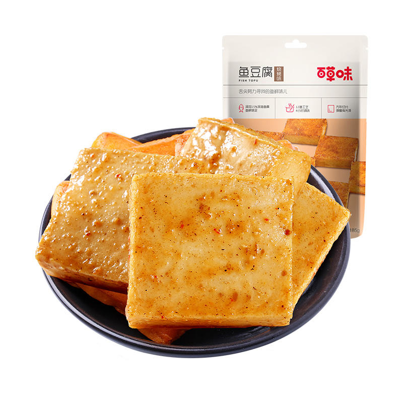 百草味 烧烤味鱼豆腐185g