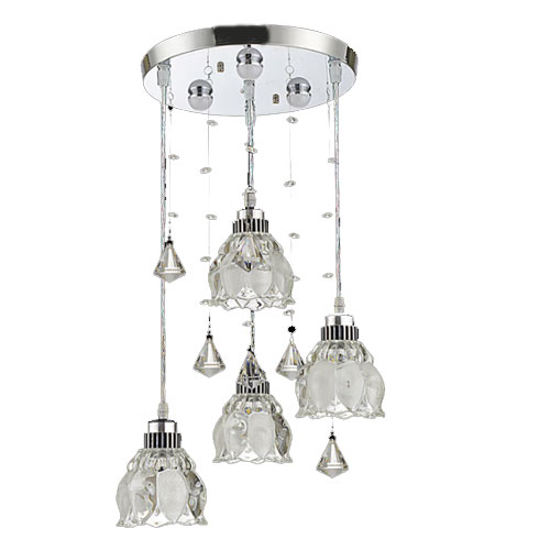 琪越 三头创意水晶吊灯