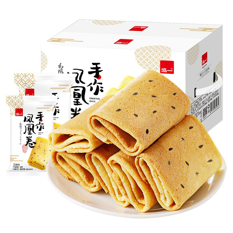 泓一 芝麻味鸡蛋卷720g