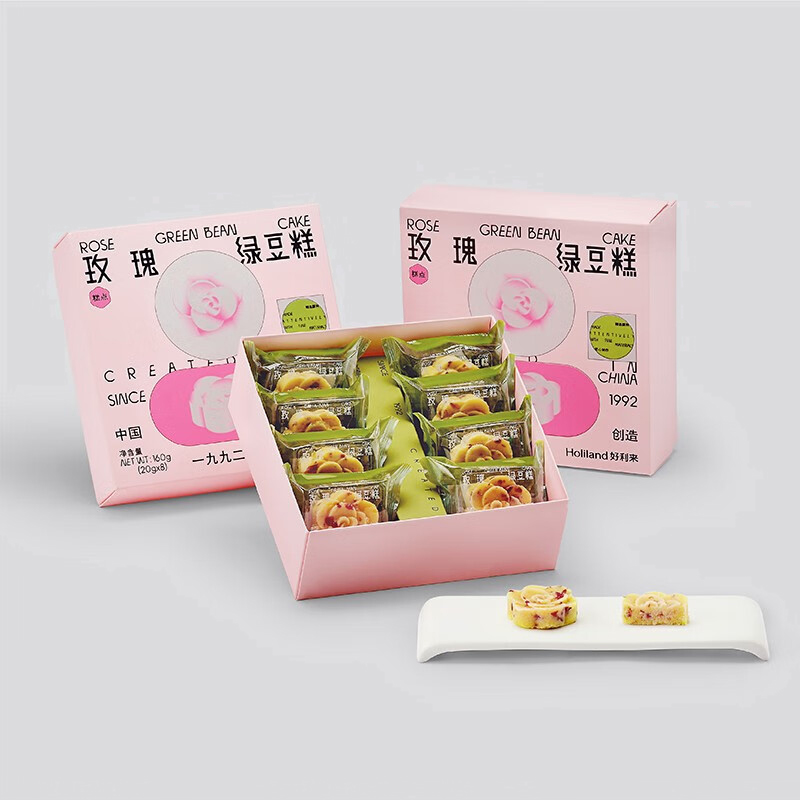 好利来 玫瑰绿豆糕160g