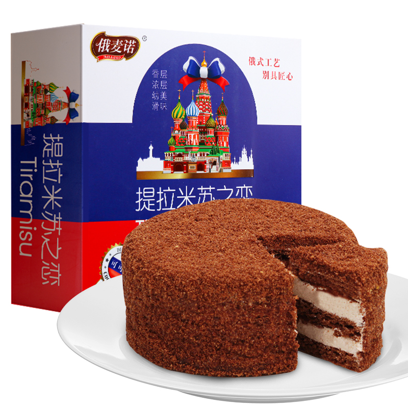 俄麦诺 可可味提拉米苏蛋糕320g