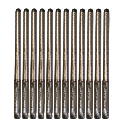 得力 0.38mm黑芯中性笔