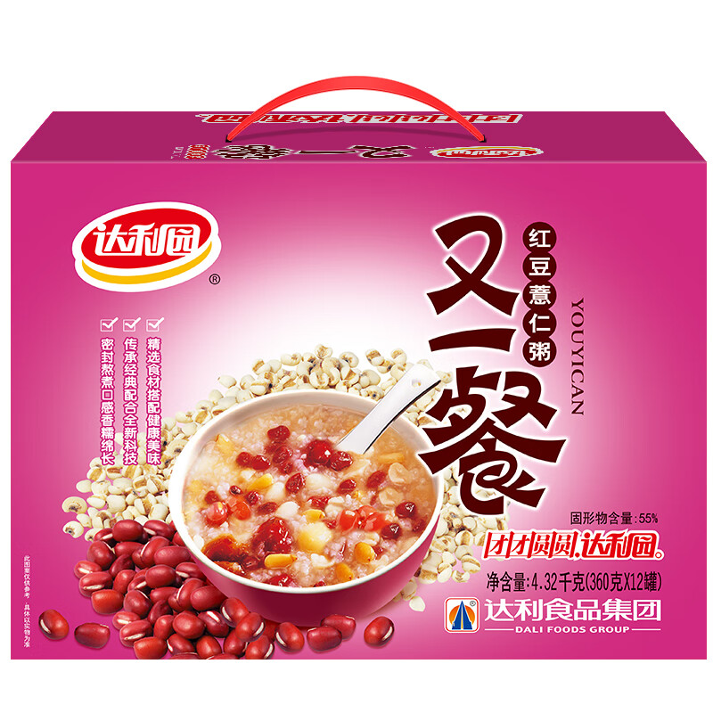 达利园 红豆薏仁八宝粥360g