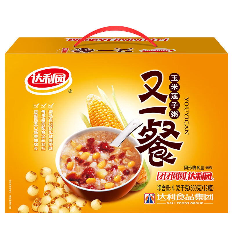 达利园 玉米莲子八宝粥360g