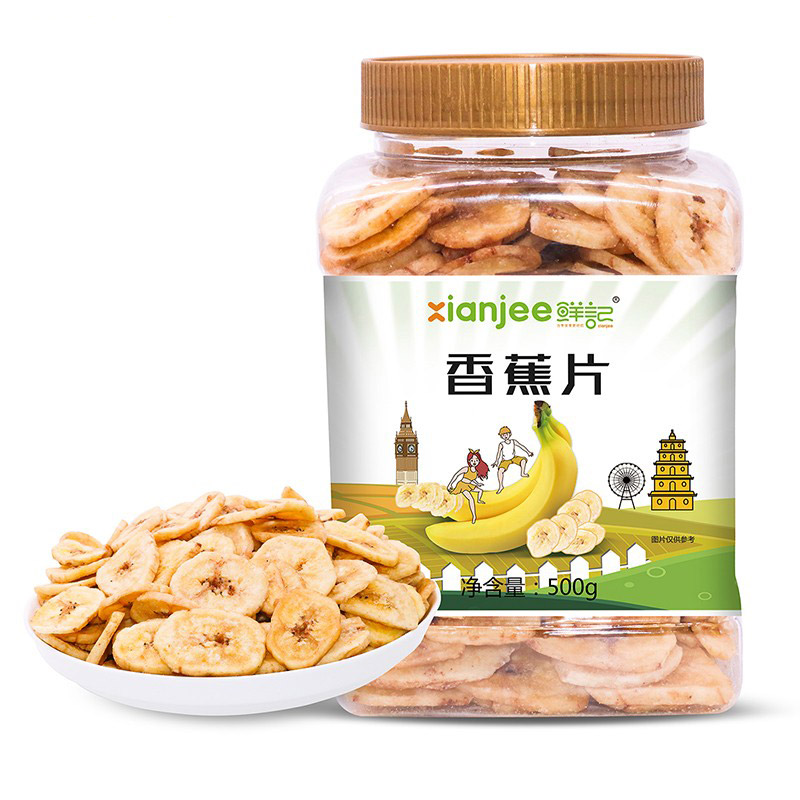 鲜记 香蕉片500g