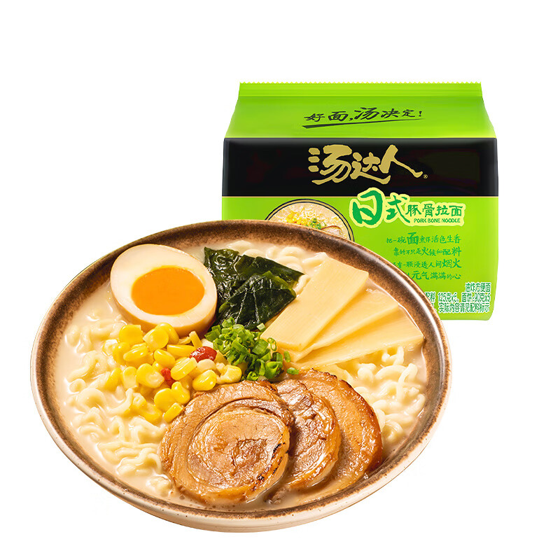 汤达人 日式豚骨味方便面625g