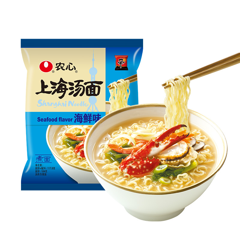 农心 海鲜味上海汤面117.8g*5