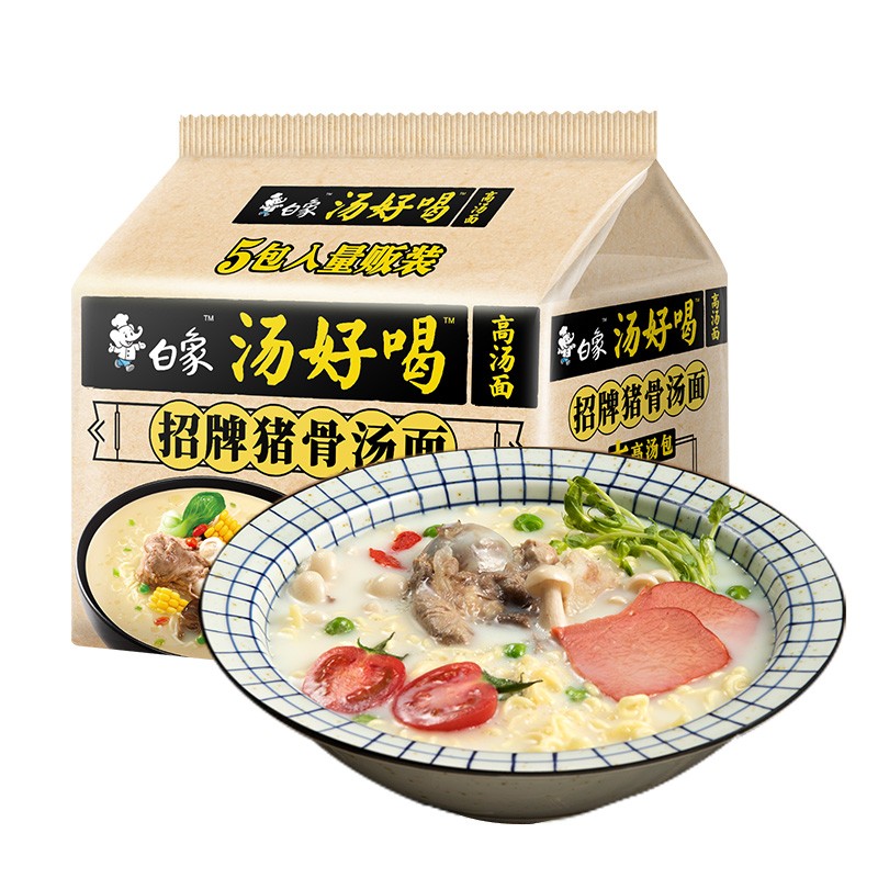 白象 招牌猪骨汤面105.5g*5