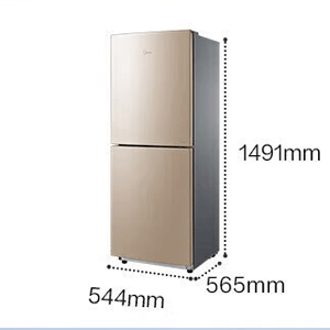 美的 双开小型家用电冰箱 172L