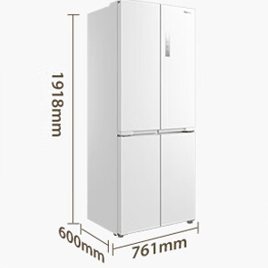 东芝 嵌入式十字对开门冰箱 450L
