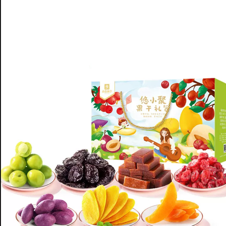 良品铺子 悠小聚果干礼包1047g