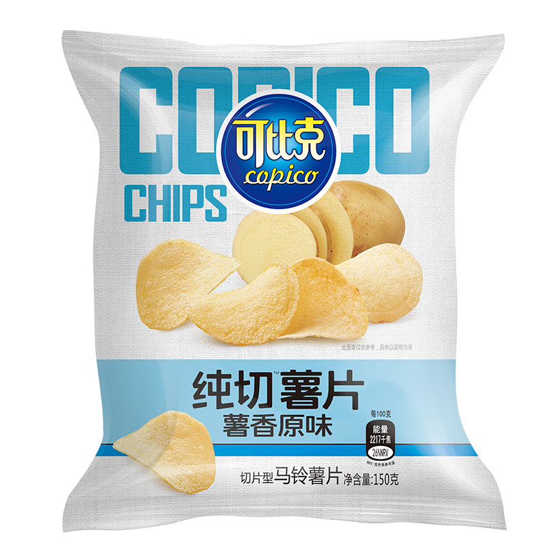 可比克 原味纯切薯片150g