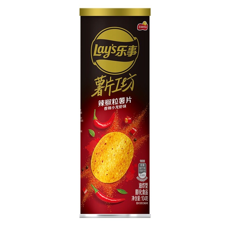 乐事 香辣小龙虾味薯片104g