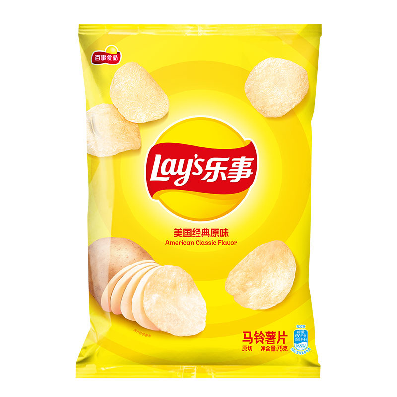 乐事 原味薯片75g