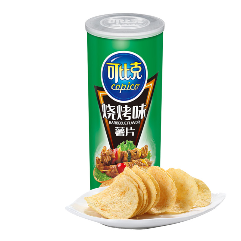 可比克 烧烤味薯片105g