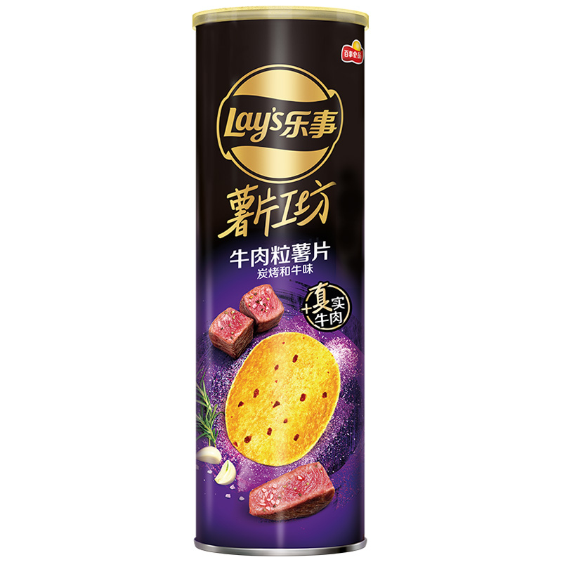 乐事 炭烤和牛味薯片90g