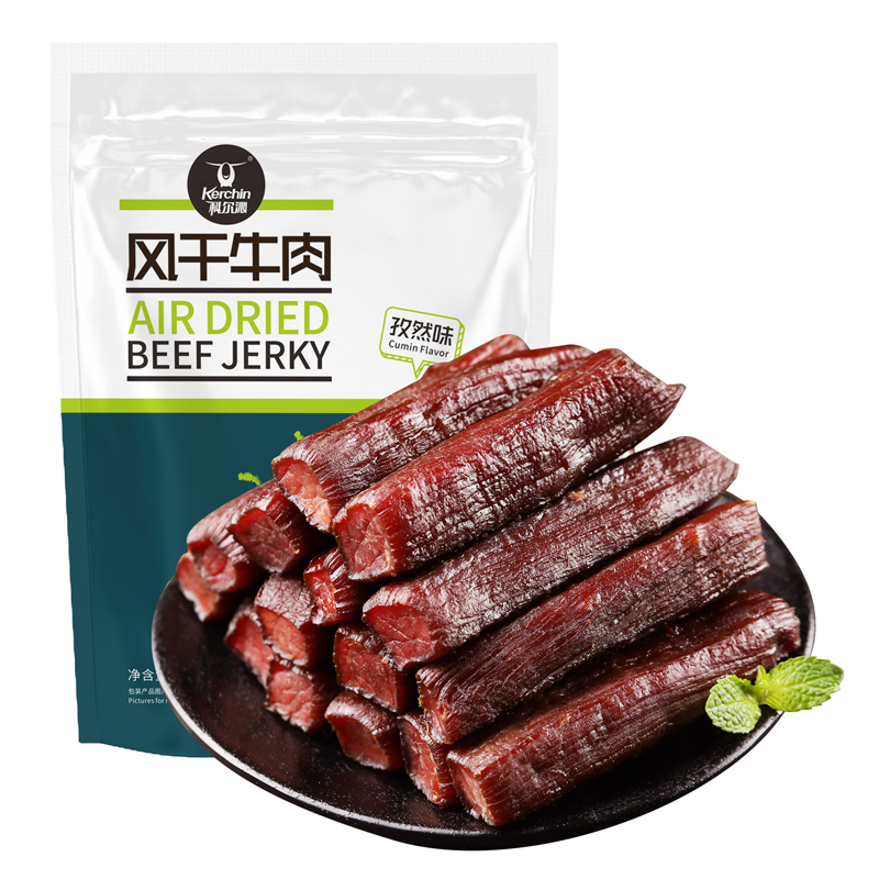 科尔沁 孜然味手撕风干牛肉干500g