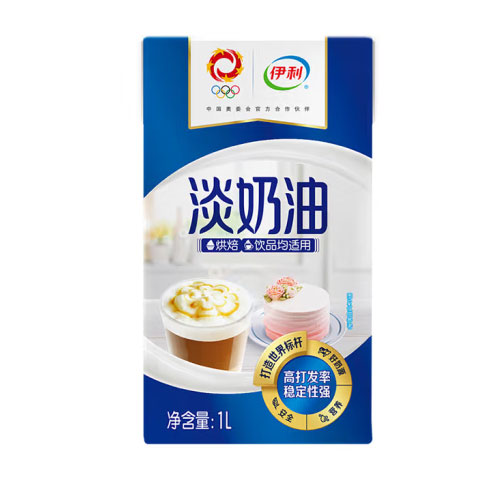 伊利 调制淡奶油1L