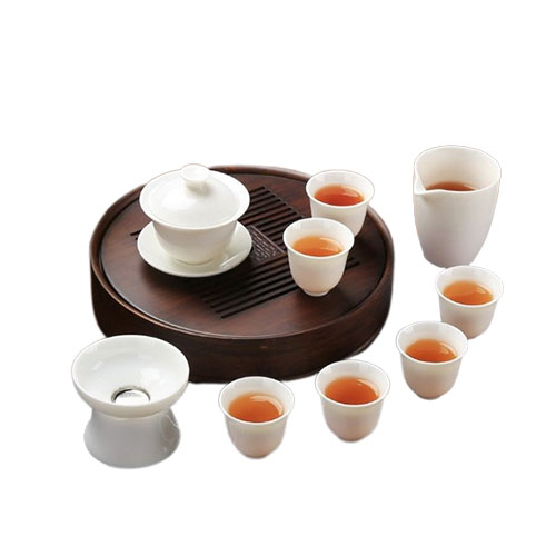 菲享 羊脂玉功夫茶具套装