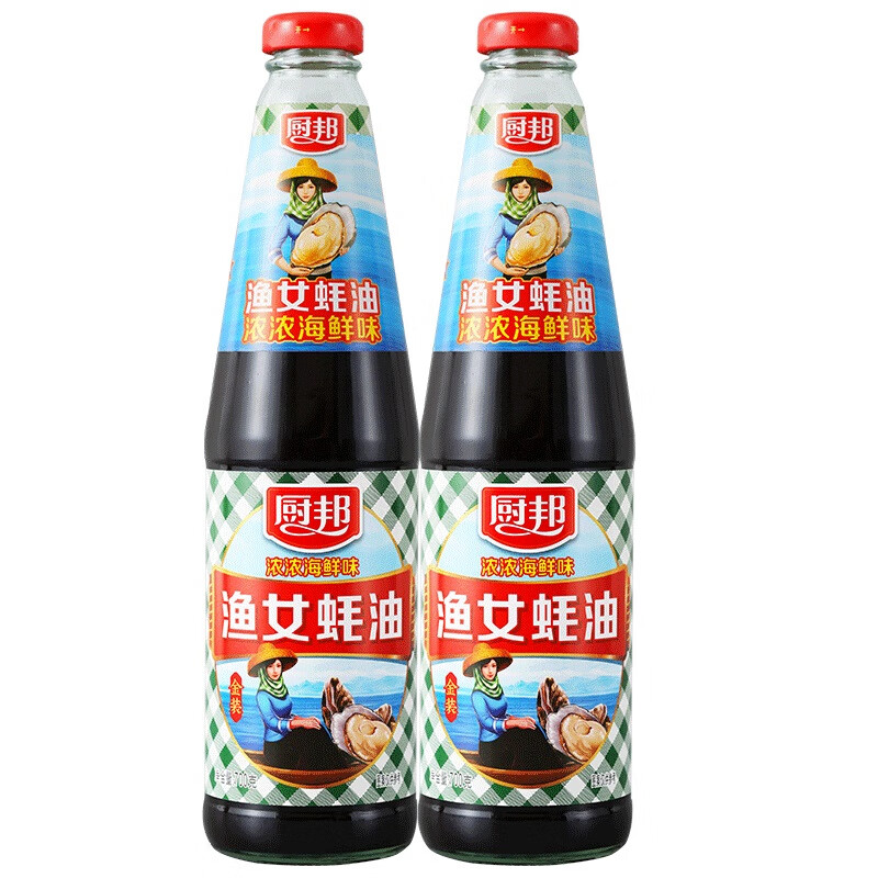 厨邦 金装渔女蚝油 700g*2瓶