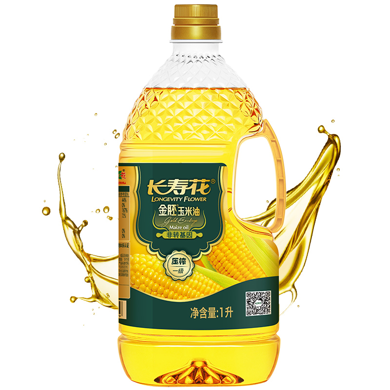 长寿花 金胚玉米油1L