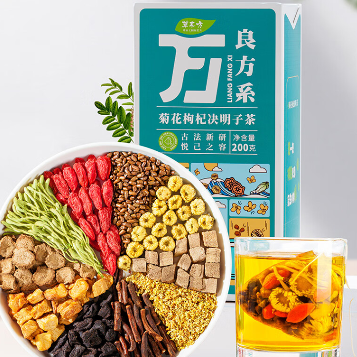草木方 菊花枸杞决明子茶400g