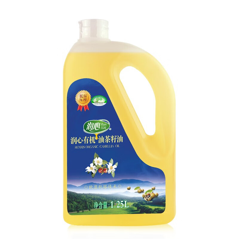 润心 有机油茶籽油1.25L