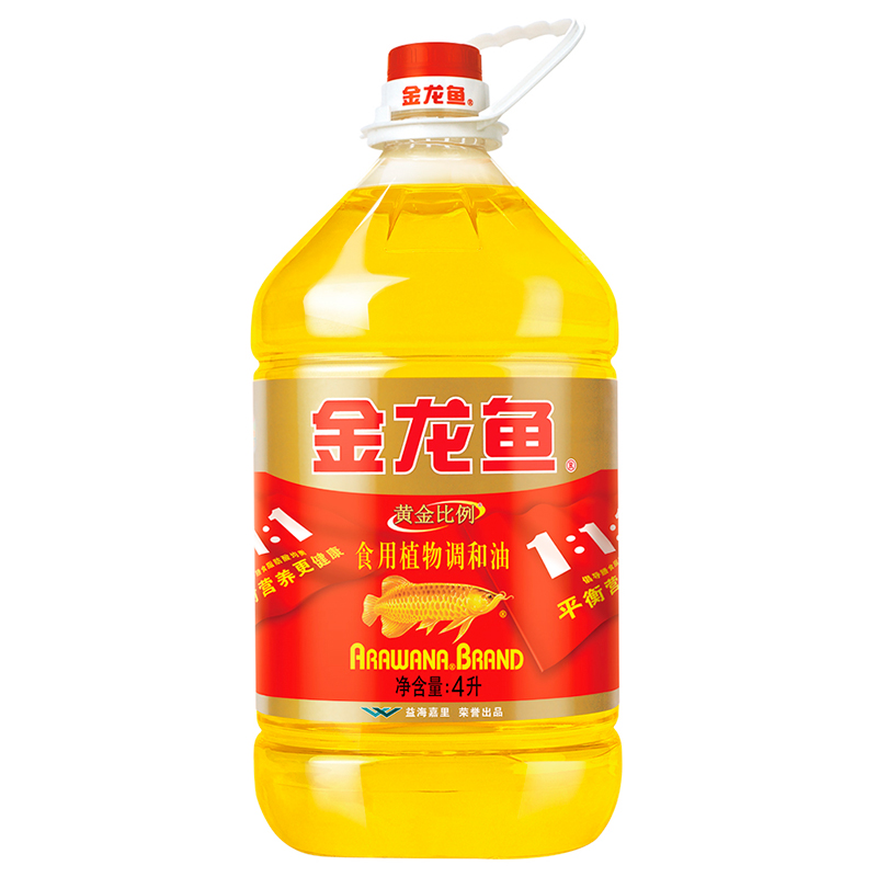 金龙鱼 黄金比例食用调和油4L