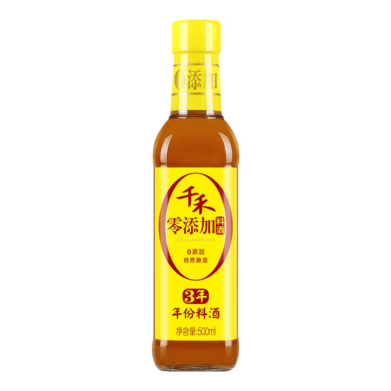 千禾 3年年份料酒500ml
