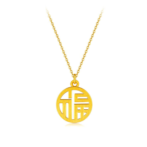 六福珠宝 黄金项链女款L07TBGN0007Z