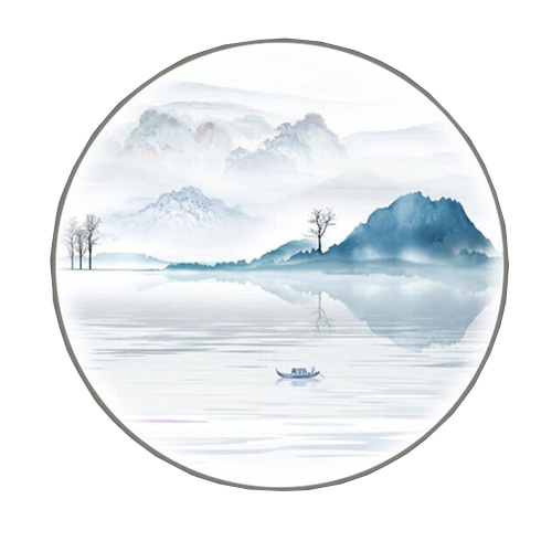 墨派 新中式装饰壁画水墨山河