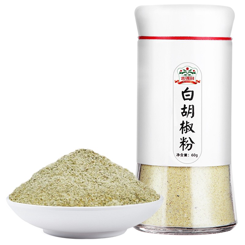 吉得利 白胡椒粉60g
