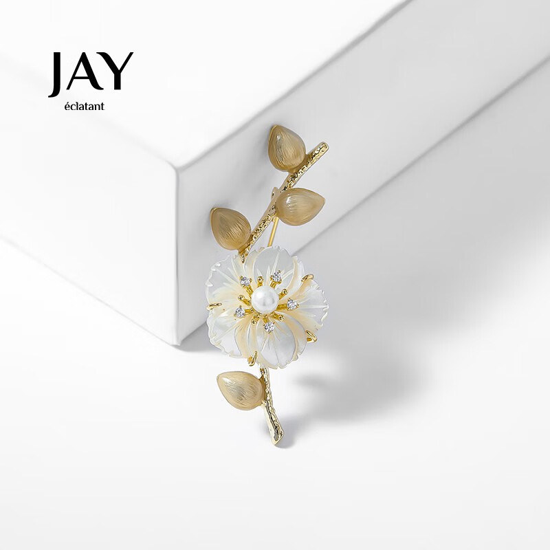 Jay 花朵胸针