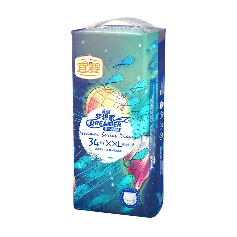 宜婴 纸尿裤XXL34片