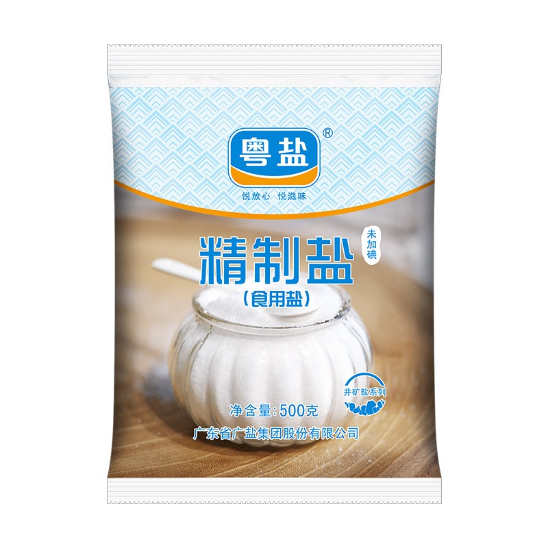 粤盐 无碘食用盐500g