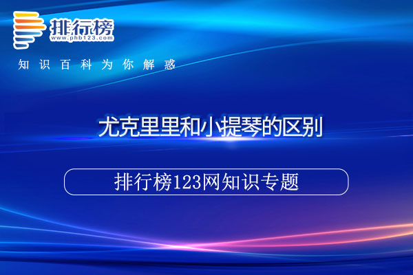 尤克里里和小提琴的区别