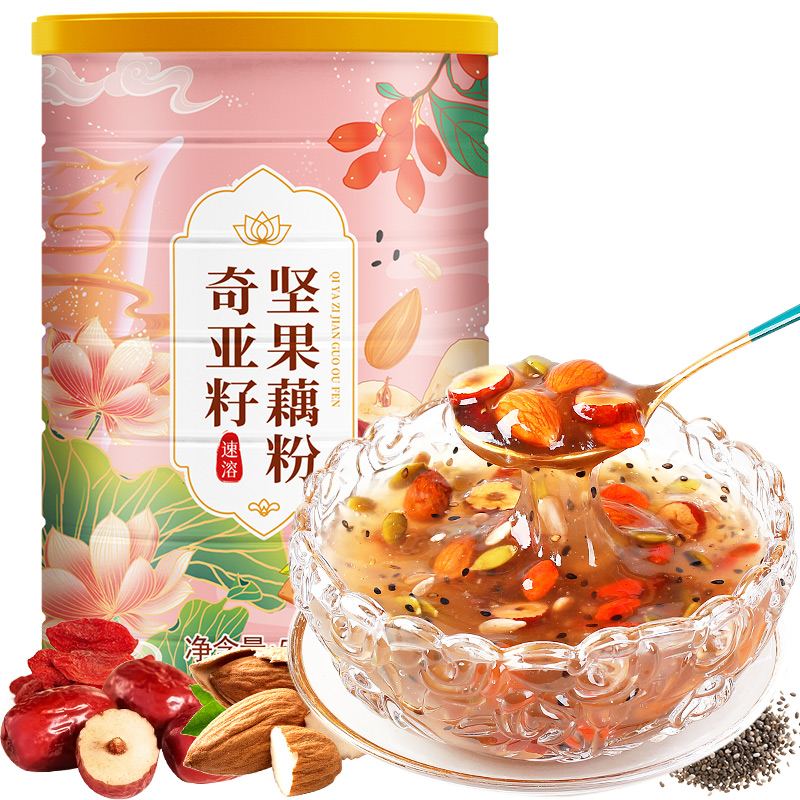燕花姬 奇亚籽坚果藕粉500g