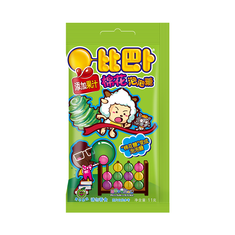 比巴卜 泡泡糖青苹果味11g