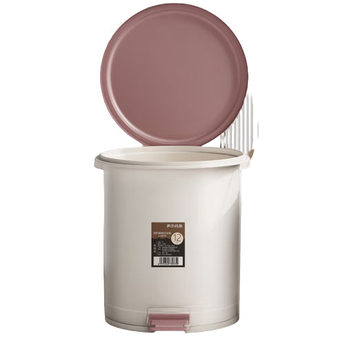 家杰优品 脚踏垃圾桶12L