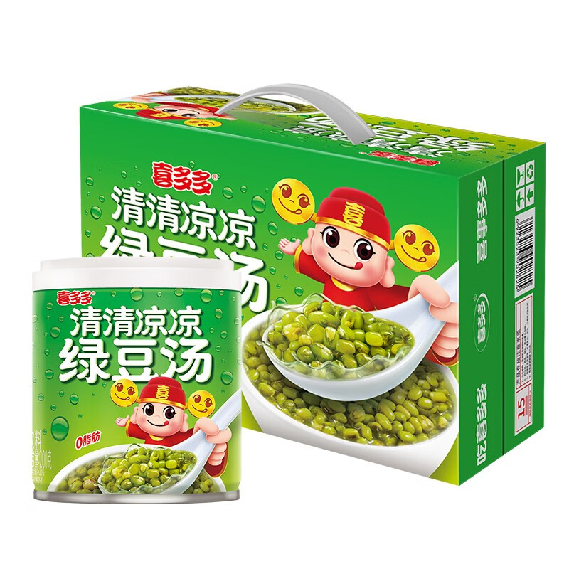 喜多多 绿豆汤200g*12罐