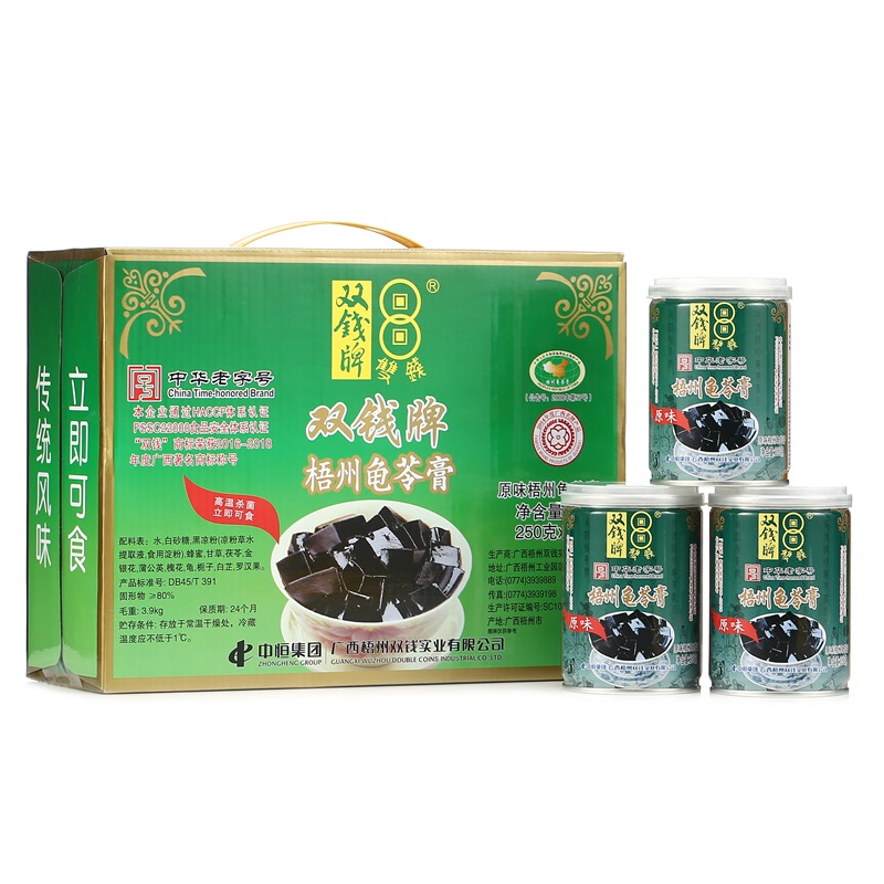 双钱牌 龟苓膏 250g *12罐