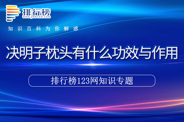 决明子枕头有什么功效与作用