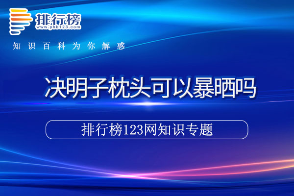 决明子枕头可以暴晒吗