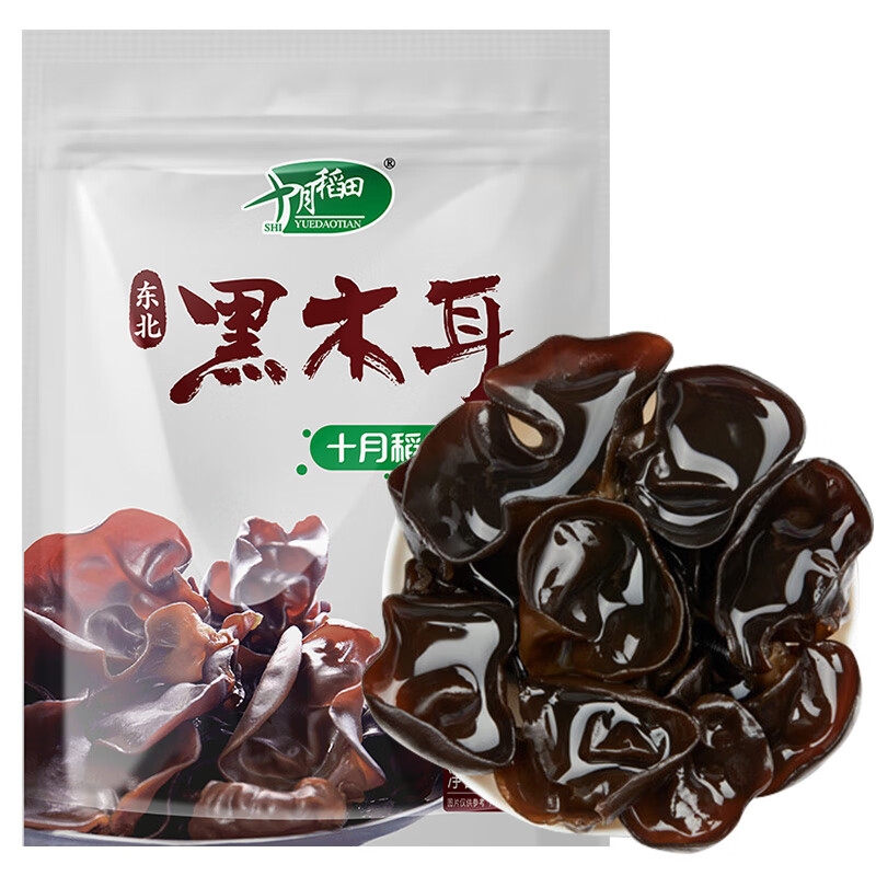 十月稻田 东北黑木耳 500g