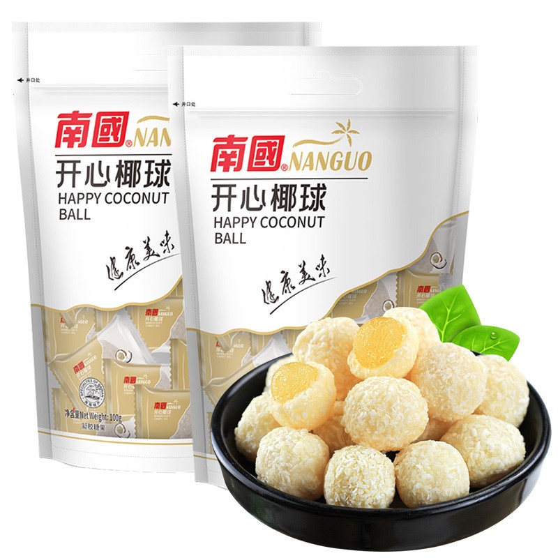 南国 椰蓉夹心球 原味100g*2袋
